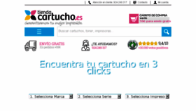 What Tiendacartucho.es website looked like in 2018 (6 years ago)