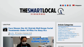 What Thesmartlocal.com website looked like in 2018 (6 years ago)