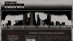 What Tektum.hu website looked like in 2018 (6 years ago)