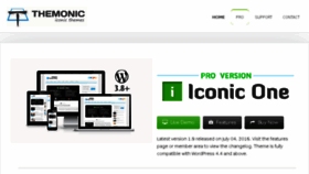 What Themonic.com website looked like in 2018 (6 years ago)