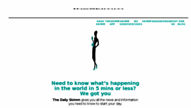 What Theskimm.com website looked like in 2018 (6 years ago)