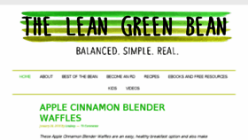 What Theleangreenbean.com website looked like in 2018 (6 years ago)