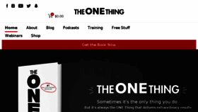 What The1thing.com website looked like in 2018 (6 years ago)