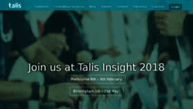 What Talis.com website looked like in 2018 (6 years ago)