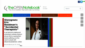 What Theopennotebook.com website looked like in 2018 (6 years ago)