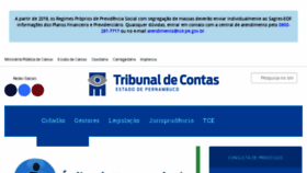 What Tce.pe.gov.br website looked like in 2018 (6 years ago)