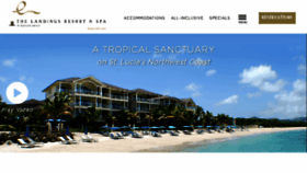 What Thelandingsstlucia.com website looked like in 2018 (6 years ago)