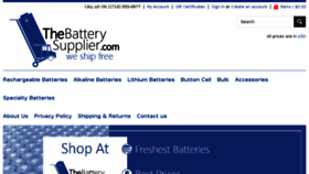What Thebatterysupplier.com website looked like in 2018 (6 years ago)