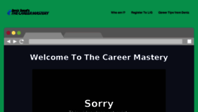 What Thecareermastery.com website looked like in 2018 (6 years ago)