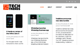 What Techtrends.co.zm website looked like in 2018 (6 years ago)