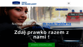 What Testy.portalnaukijazdy.pl website looked like in 2018 (6 years ago)