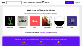 What Theartistunion.com website looked like in 2018 (6 years ago)