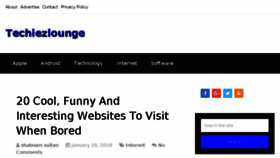 What Techiezlounge.com website looked like in 2018 (6 years ago)