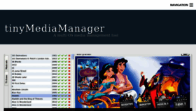 What Tinymediamanager.org website looked like in 2018 (6 years ago)