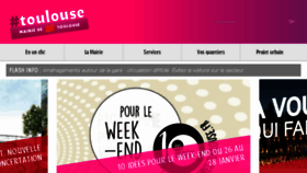 What Toulouse.fr website looked like in 2018 (6 years ago)
