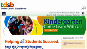 What Tdsb.on.ca website looked like in 2018 (6 years ago)