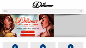 What Thedreamercomic.com website looked like in 2018 (6 years ago)