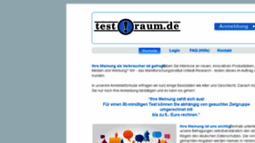 What Testraum.de website looked like in 2018 (6 years ago)