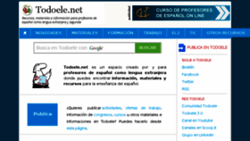 What Todoele.net website looked like in 2018 (6 years ago)