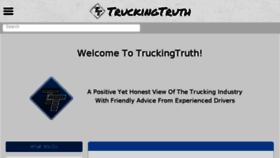 What Truckingtruth.com website looked like in 2018 (6 years ago)