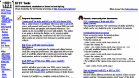 What Tools.ietf.org website looked like in 2018 (6 years ago)