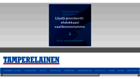 What Tamperelainen.fi website looked like in 2018 (6 years ago)
