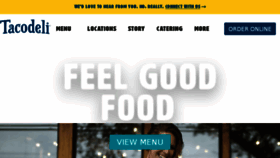 What Tacodeli.com website looked like in 2018 (6 years ago)