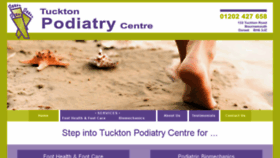 What Tucktonpodiatry.co.uk website looked like in 2018 (6 years ago)