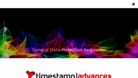 What Timestampadvance.com website looked like in 2018 (6 years ago)