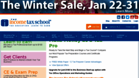 What Theincometaxschool.com website looked like in 2018 (6 years ago)
