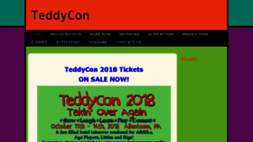 What Teddycon.org website looked like in 2018 (8 years ago)