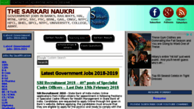 What Thesarkarinaukri.com website looked like in 2018 (6 years ago)