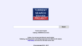 What Torrentproject2.net website looked like in 2018 (6 years ago)