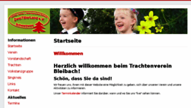 What Trachtenverein-bleibach.de website looked like in 2018 (6 years ago)