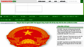What Thainguyen.edu.vn website looked like in 2018 (6 years ago)