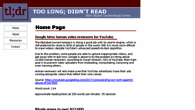 What Toolong-didntread.com website looked like in 2018 (6 years ago)