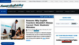 What Tammysenglishblog.com website looked like in 2018 (6 years ago)