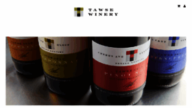 What Tawsewinery.ca website looked like in 2018 (6 years ago)