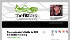 What Thefitfork.com website looked like in 2018 (6 years ago)
