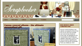 What Thescrapbooker.co.uk website looked like in 2018 (8 years ago)