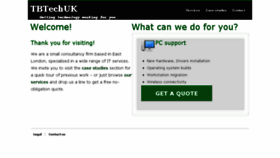 What Tbtech.co.uk website looked like in 2018 (6 years ago)