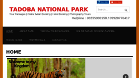 What Tadoba-national-park-booking.com website looked like in 2018 (6 years ago)