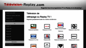 What Television-replay.com website looked like in 2018 (6 years ago)
