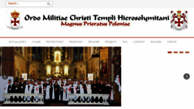 What Templariusze.org.pl website looked like in 2018 (6 years ago)