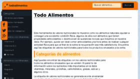 What Todoalimentos.org website looked like in 2018 (6 years ago)