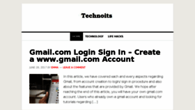 What Technoits.com website looked like in 2018 (6 years ago)