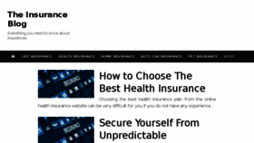 What Theinsuranceblog.net website looked like in 2018 (6 years ago)