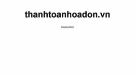What Thanhtoanhoadon.vn website looked like in 2018 (6 years ago)