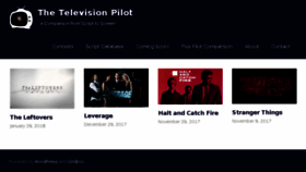What Thetelevisionpilot.com website looked like in 2018 (6 years ago)