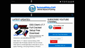 What Technicalmicky.com website looked like in 2018 (6 years ago)
